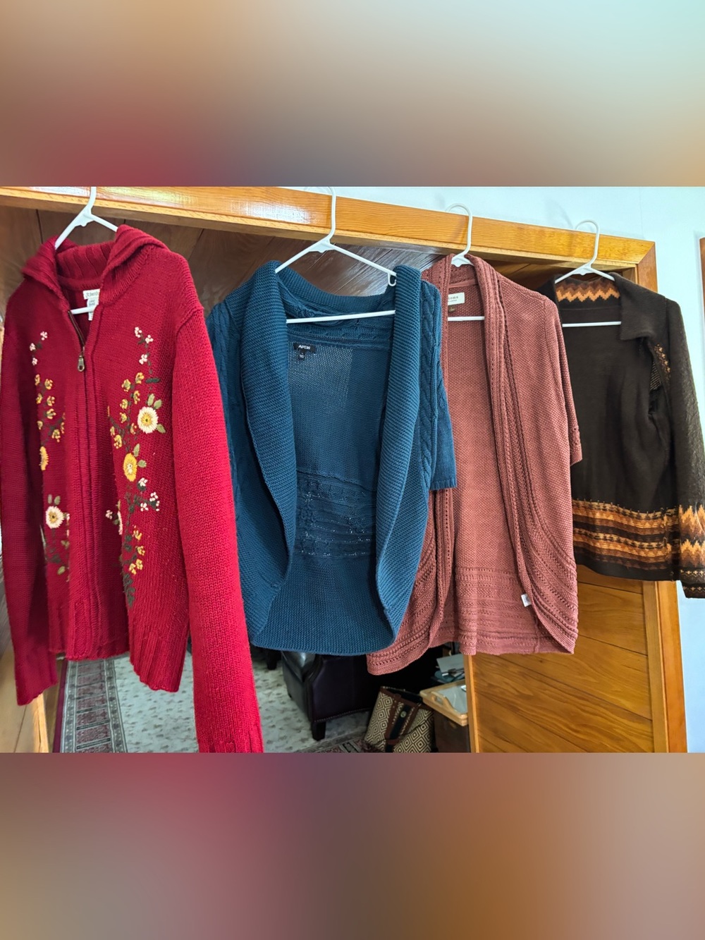 Four Women’s Cardigan Sweaters